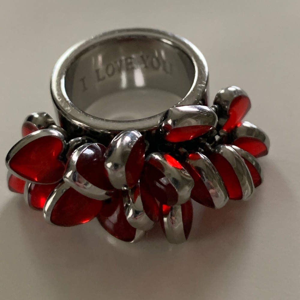 Swatch Stirling Silver Heart Ring - Size 6